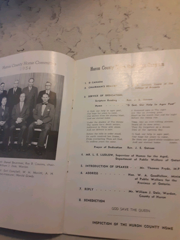 1954 program for Huron County Home Addiction centre in Other in Kitchener / Waterloo - Image 3