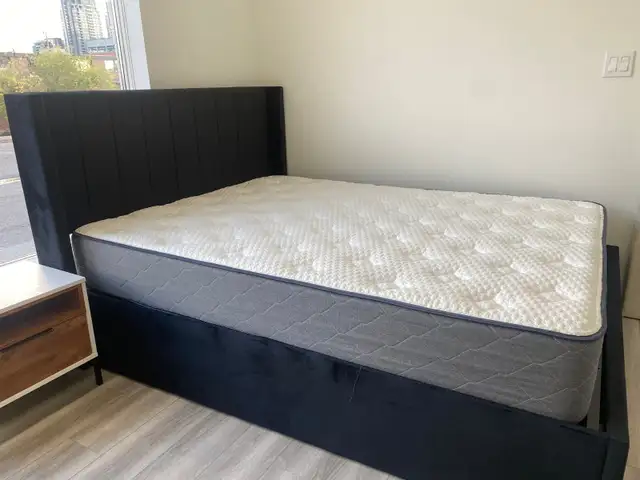 Black Hydraolic storage bed in Beds & Mattresses in Peterborough - Image 4