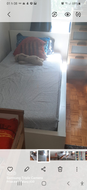 Deux lit simple blanc de ikea a vendre e un petit lit pour 3ans | Lits et  matelas | Ville de Montréal | Kijiji