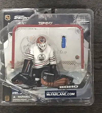 Assorted McFarlane NHL **Edmonton Oilers** hockey variant figures: 1) Series 2 -Tommy Salo - White J...