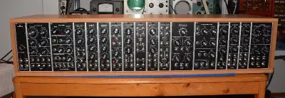 Homemade Analog Modular Synthesizer in DotCom Format, View more