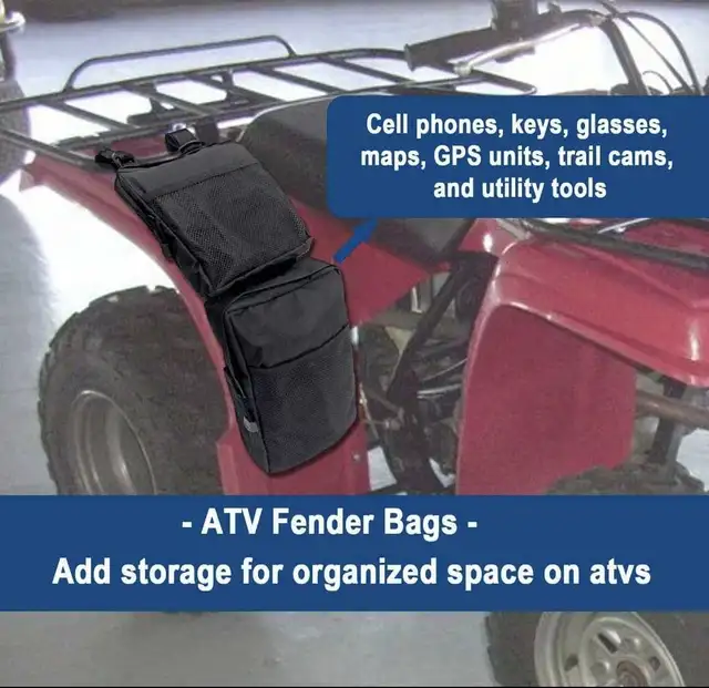 Powerfist ATV Fender Bag Storage Pouch in Bags & Luggage in Mississauga / Peel Region - Image 5