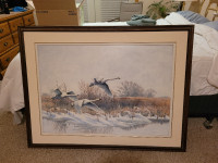 "TUNDRA SWANS AT LONG POINT"  by Randall Wilson