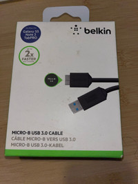 Belkin micro B USB 3-0 câble cable charger 