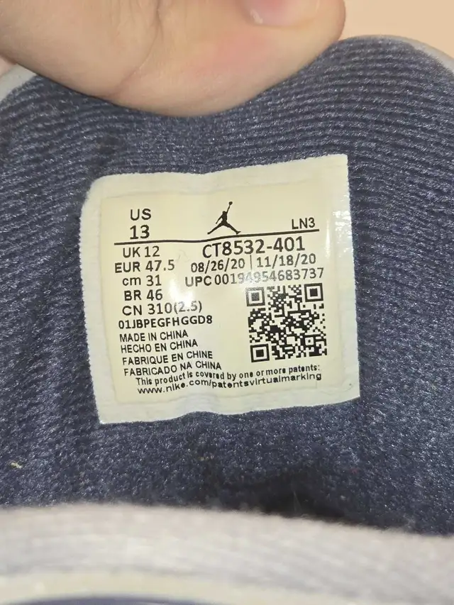 Jordan 3 Retro Georgetown Mens size 13 Blue in Men's Shoes in City of Toronto - Image 6