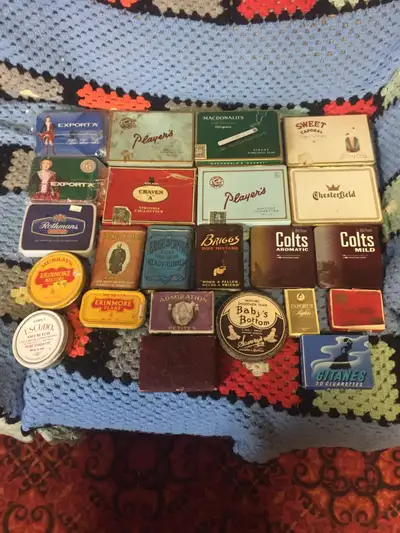 FLAT 50 AND MORE CIGARETTE TINS $5-$15 TEXT RYAN (204)781-2890, View more