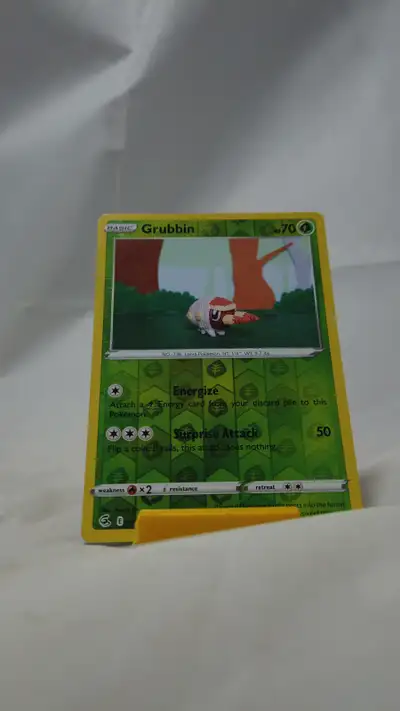 Pokemon Grubbin 18/264 Fusion Strike Card Common Reverse Holo P, View more