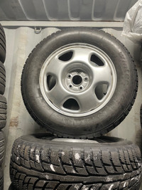 17” OEM Honda CRV rims 235-65-17 BFgoodrich KSI winter tires