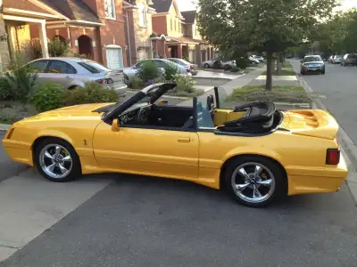 One-of-a-Kind 1985 Mustang GT Cobra SVT Convertible This beast has it all – performance, style, and...