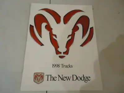 1998 Dodge Trucks Sales Brochure. New. 24 Pages. See Pictures. Features Dakota, Durango, Ram Pickup,...