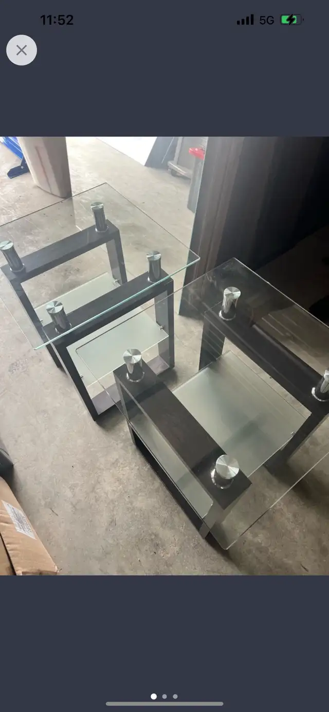 Glass Side Tables in Other Tables in Grande Prairie - Image 2