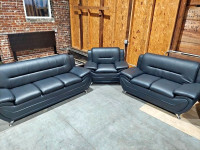 NEW ~ Pure Leather 3 piece Sofa set For sale
