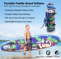 Serene Life Inflatable Stand Up Paddle Board SUP