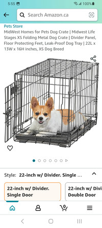 Midwest Homes for Pets Dog Crate.  Xs dog. Brand new.