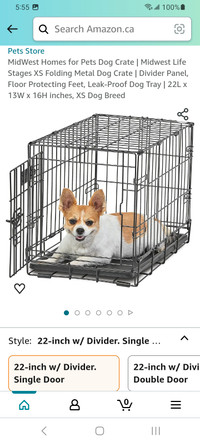 Midwest Homes for Pets Dog Crate.  Xs dog. Brand new.