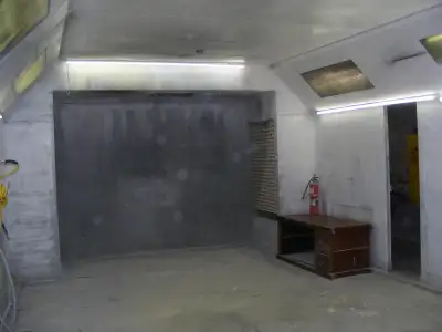 LARGE SPRAYBOOTH @SMALL WORK AREA FOR RENT,EXCELLENT FOR WOOD WORKER,OR SMALL AUTO PANELS@PARTS,NO D...