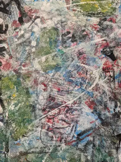 Abstract Mixed Media Painting, View more