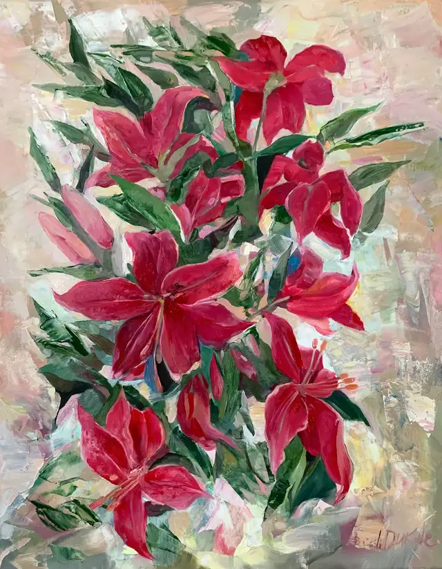 Flowers oil paintings in Arts & Collectibles in City of Toronto - Image 11