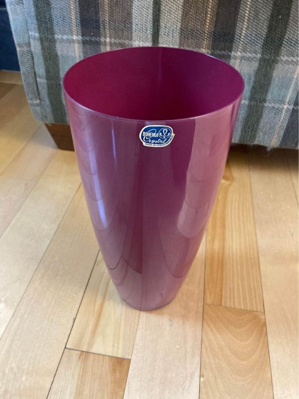Pink Bohemia Crystal Vase like new! for sale  