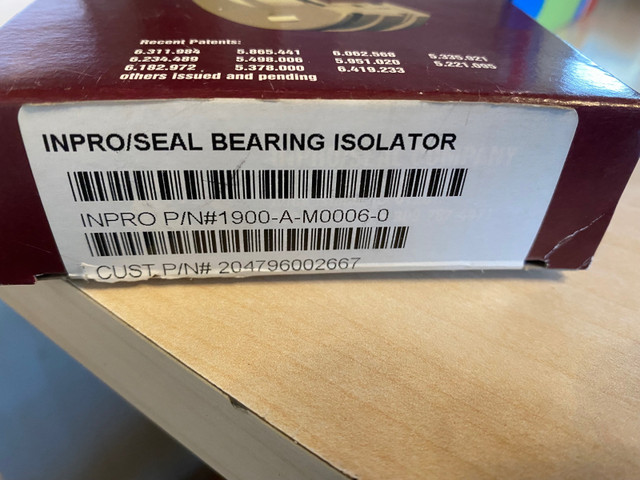INPRO/Seal Bearing Isolator P/N 1900-A-M0006-0 in Other Business & Industrial in St. Albert