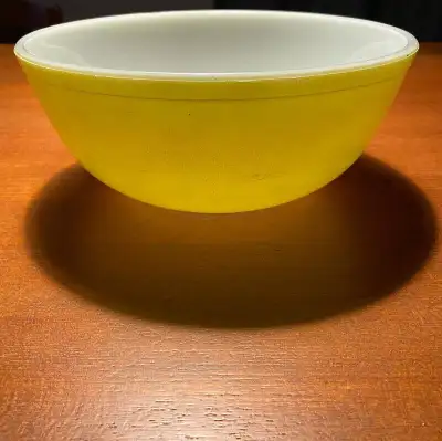 GRAND BOL RETRO PYREX MID CENTURY VINTAGE BOWL FIRE KING JAUNE, View more
