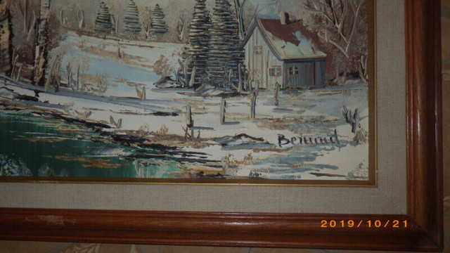 3 Landscape Original Paintings Quebec Artist Bernard in Arts & Collectibles in Saint John - Image 4