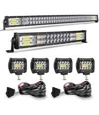 50 INCH 4D 288W Curved LED Light Bar+4D 22 INCH 120W