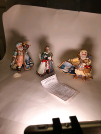 Vintage Santa ornaments - Thomas Kinkade 