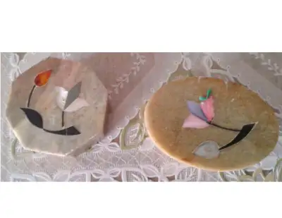 chinese jade with mother of pearl inlay jewelry box, View more