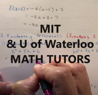 MIT & Waterloo Grads for High School Math Tutor