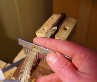 Rehair and repair for all string instrument bows.