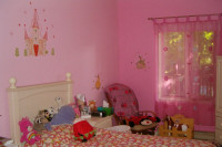 Collant au mur ,château de princesse+Barbie
