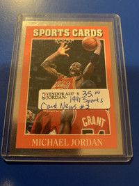 Michael Jordan NBA 1991 Sports Card News #2 Bulls Showcase 267