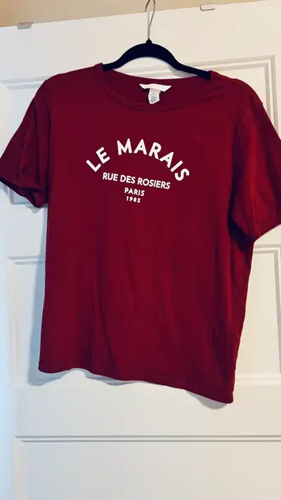 t-shirt rouge HM rouge - femme , View more