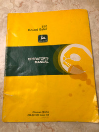 John Deere 510 Round Baler Operators Manual