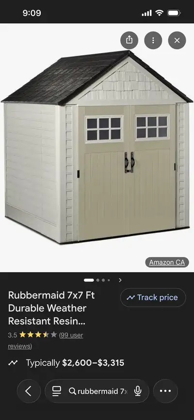 Rubbermaid 7x7 Shed , View more