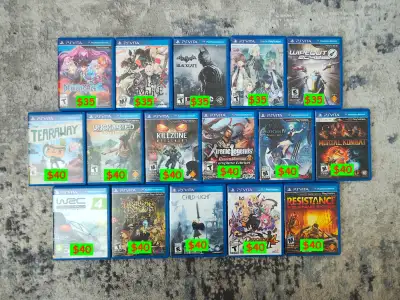 Sony PSVITA Playstation PS VITA Good Games 《 $35 - $40 》, View more