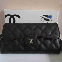 Chanel bifold black wallet 