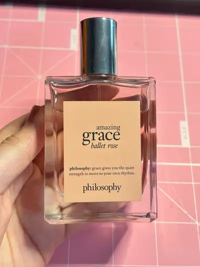 This is a 60ml bottle of Philosophy Amazing Grace Ballet Rose spray fragrance. It has been lightly s...