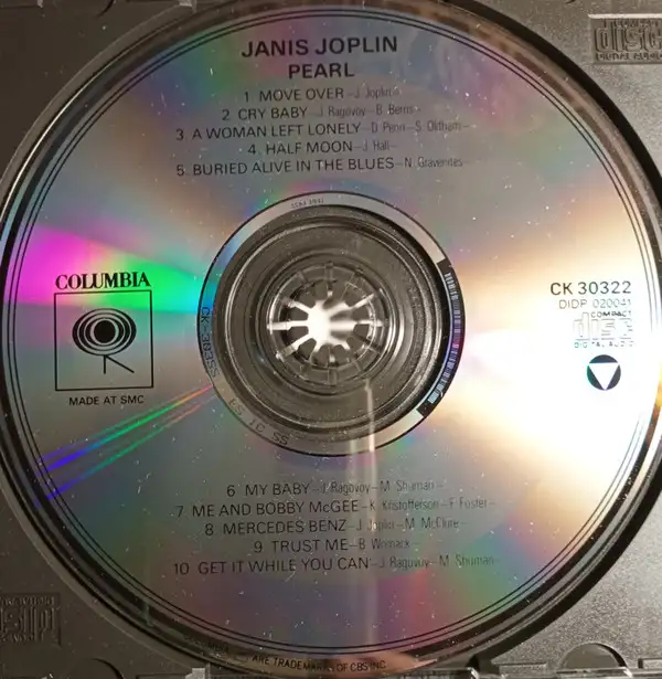 Janis Joplin / Full Tilt Boogie  --  Pearl   * CD/Disque Compact in CDs, DVDs & Blu-ray in City of Montréal - Image 4