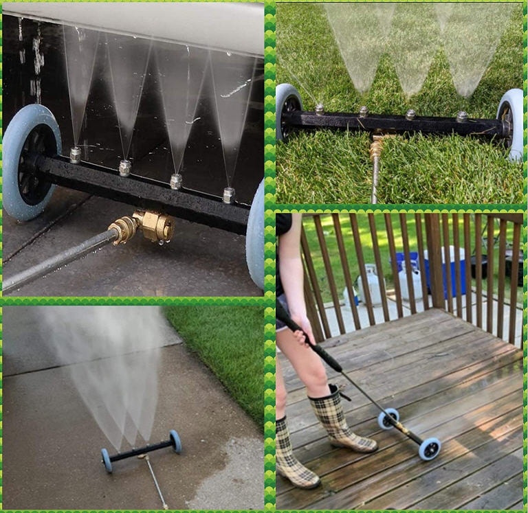 DualFunction Vehicle Undercarriage & Driveway Pressure Washer. Hand