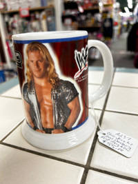 Chris Jericho 2001 Mug Danbury Mint WWE WWF Wrestling Booth 276