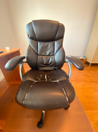 Leather bonded office chair - very good condition