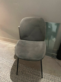 Velour Gray Chairs (6)