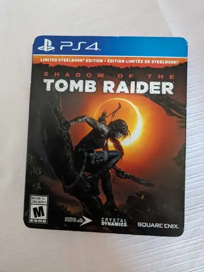 PS4 shadow of the tomb Raider limited steel book edition vi game, View more