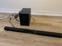 Philips sound bar and subwoofer