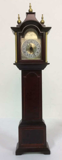 2001 Bombay Company Collectible Miniature Grandfather Clock--16"