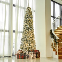 9 Feet Prelit Artificial Snow Flocked Christmas Tree with LED Markham / York Region Toronto (GTA) Preview