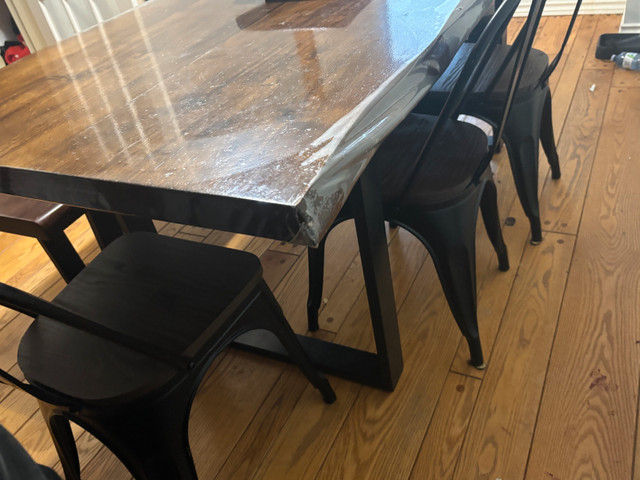 Live edge black walnut dining set in Dining Tables & Sets in City of Toronto - Image 4