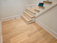 Renovations  including hardwood flooring  stairs, trim work